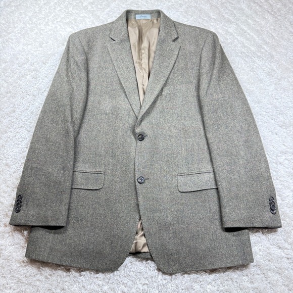 Lauren Ralph Lauren Mens 42R Wool Herringbone Blazer Sport Coat Jacket Preppy